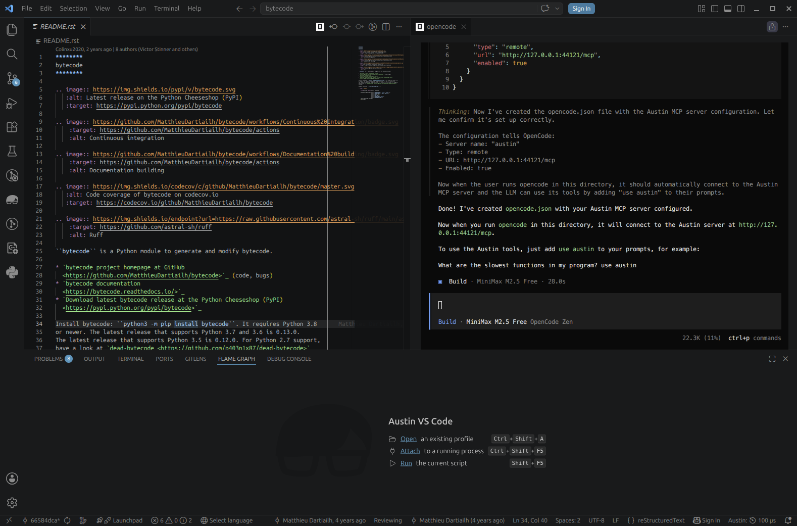 Opencode configures itself